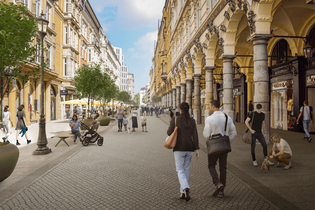 Zukunftsvision der Colonnaden Hamburg