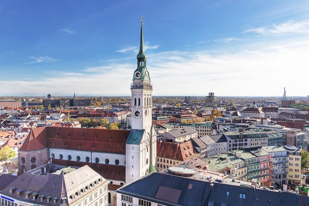 Luftaufnahme von München
